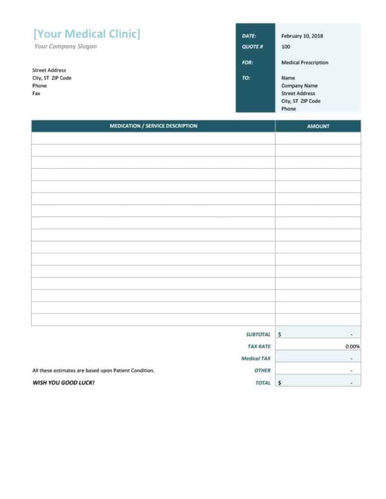 17+ Excel quotation templates - Free Quotation Templates - Estimate